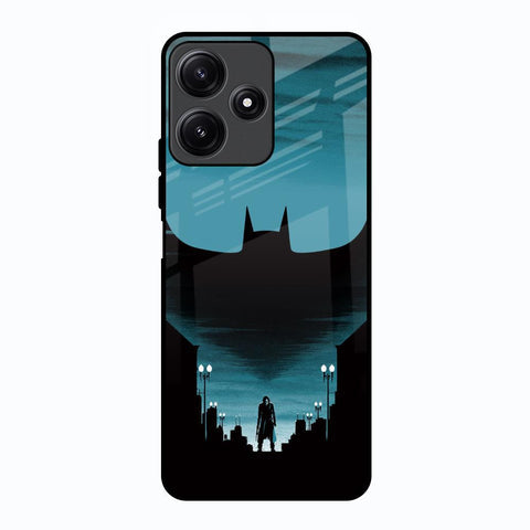 Cyan Bat Glossy Case for Poco M6 Pro 5G