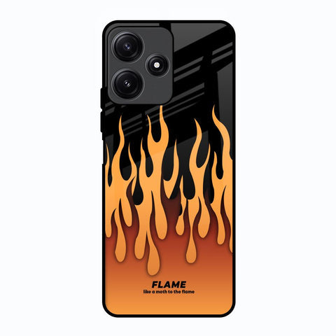 Fire Flame Glossy Case for Poco M6 Pro 5G