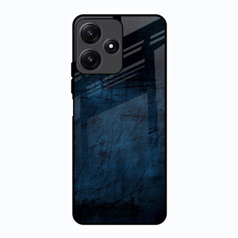 Dark Blue Grunge Glossy Case for Poco M6 Pro 5G
