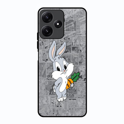 Cute Baby Bunny Glossy Case for Poco M6 Pro 5G