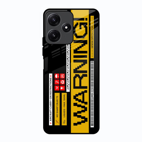 Aircraft Warning Glossy Case for Poco M6 Pro 5G