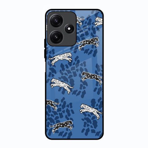 Blue Cheetah Glossy Case for Poco M6 Pro 5G