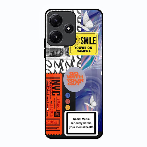 Smile for Camera Glossy Case for Poco M6 Pro 5G
