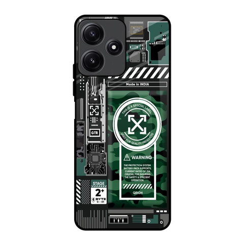 Green Camo Circuit Glossy Case for Poco M6 Pro 5G