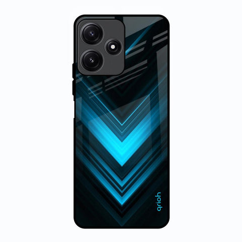 Vertical Blue Arrow Glossy Case For Poco M6 Pro 5G