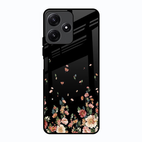 Floating Floral Print Glossy Case for Poco M6 Pro 5G