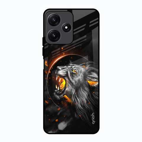 Aggressive Lion Glossy Case for Poco M6 Pro 5G