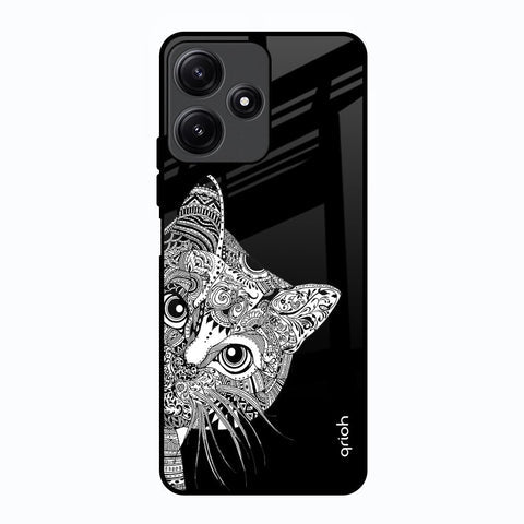 Kitten Mandala Glossy Case for Poco M6 Pro 5G