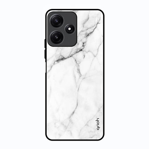 Modern White Marble Glossy Case for Poco M6 Pro 5G