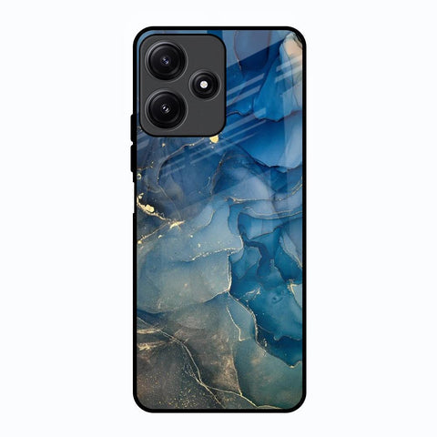 Blue Cool Marble Glossy Case for Poco M6 Pro 5G