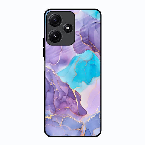 Alcohol ink Marble Glossy Case for Poco M6 Pro 5G