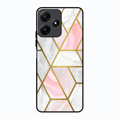 Geometrical Marble Glossy Case for Poco M6 Pro 5G