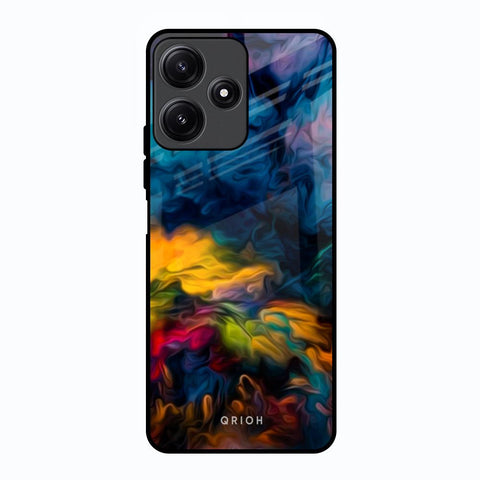Multicolor Oil Painting Glossy Case for Poco M6 Pro 5G