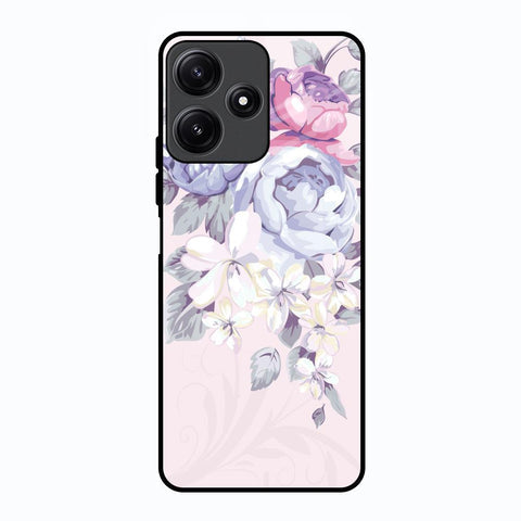 Elegant Floral Glossy Case for Poco M6 Pro 5G