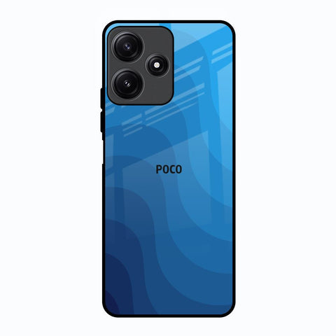 Blue Wave Abstract Glossy Case for Poco M6 Pro 5G