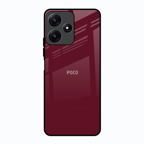 Classic Burgundy Glossy Case for Poco M6 Pro 5G