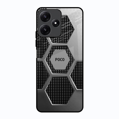 Hexagon Style Glossy Case For Poco M6 Pro 5G