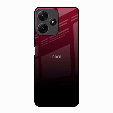 Wine Red Glossy Case For Poco M6 Pro 5G