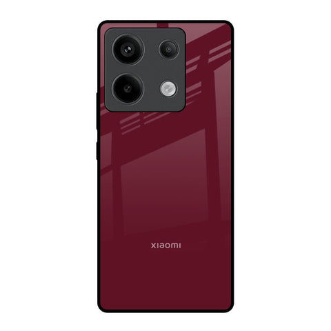 Classic Burgundy Glossy Case for Redmi Note 13 Pro 5G