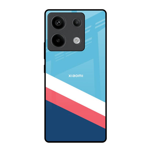Pink & White Stripes Glossy Case For Redmi Note 13 Pro 5G