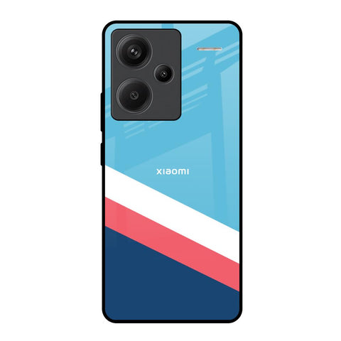 Pink & White Stripes Glossy Case For Redmi Note 13 Pro Plus 5G