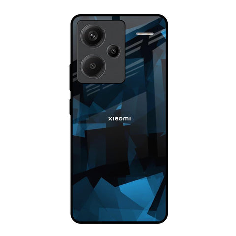 Polygonal Blue Box Glossy Case For Redmi Note 13 Pro Plus 5G