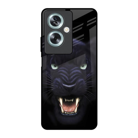 Angry Black Leopard Glossy Case for Oppo A79 5G