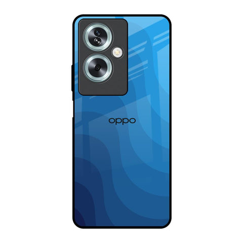 Blue Wave Abstract Glossy Case for Oppo A79 5G