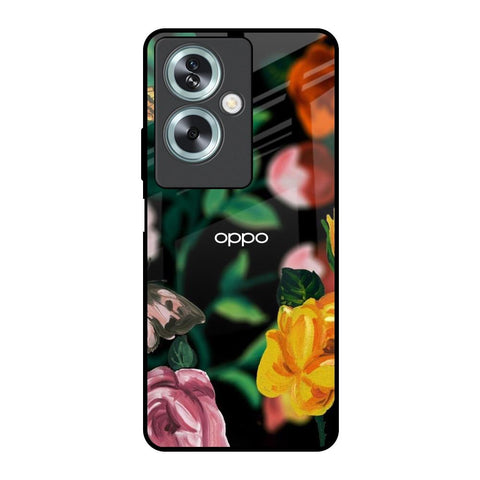 Flowers & Butterfly Glossy Case for Oppo A79 5G