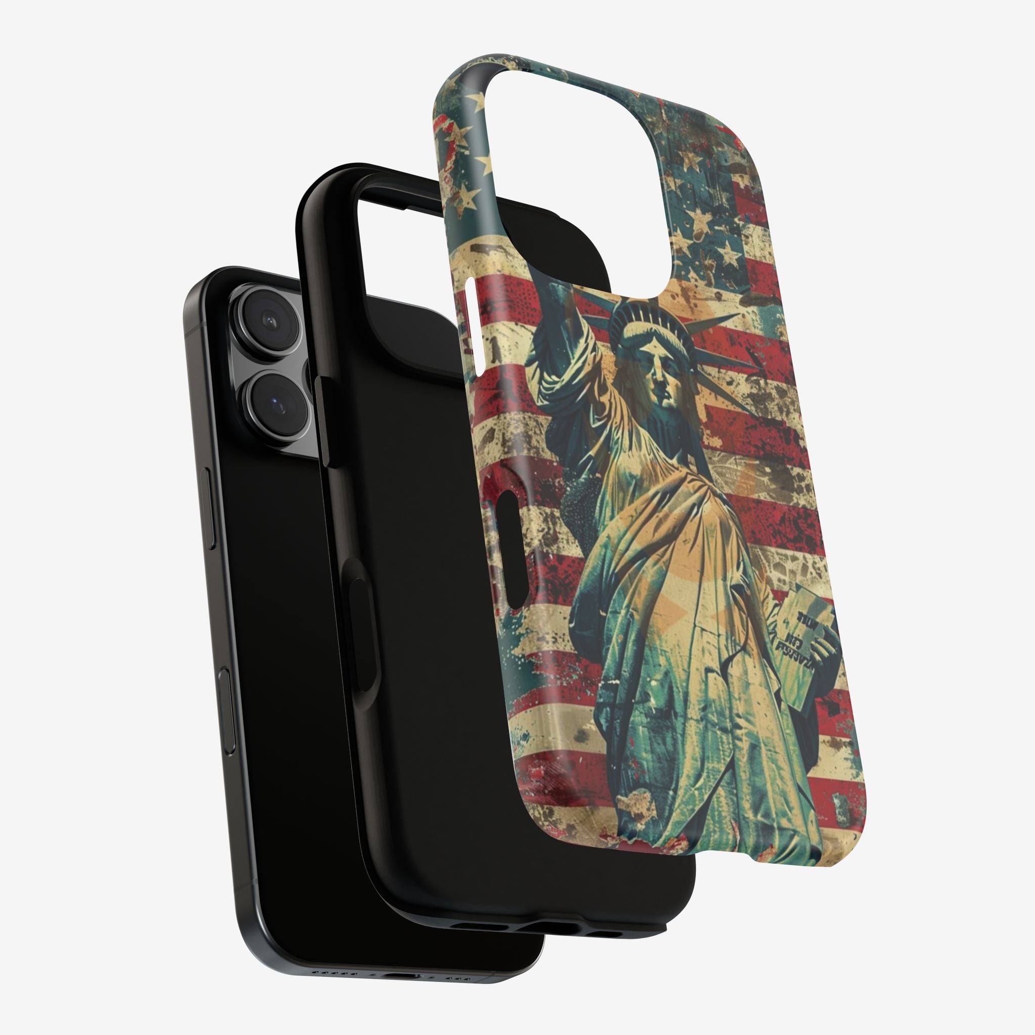 Vintage Liberty Premium Tough Shining Phone Case (Double Layer) Available For All iPhone Models