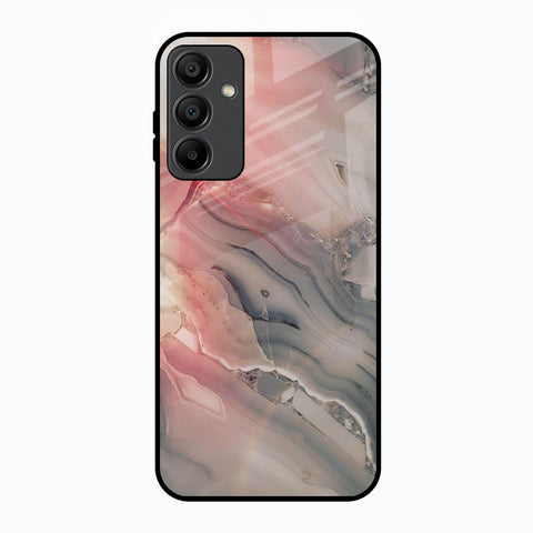 Pink And Grey Marble Glossy Case For Samsung Galaxy A15 5G