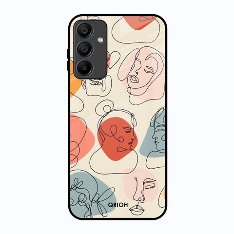 Abstract Faces Glossy Case for Samsung Galaxy A15 5G