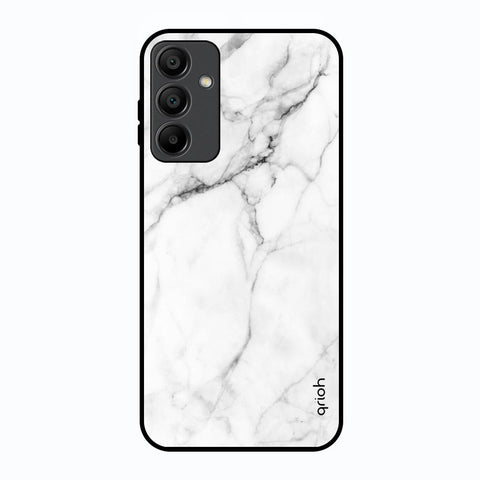 Modern White Marble Glossy Case for Samsung Galaxy A15 5G
