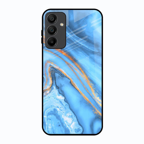 Vibrant Blue Marble Glossy Case for Samsung Galaxy A15 5G
