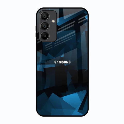 Polygonal Blue Box Glossy Case For Samsung Galaxy A15 5G