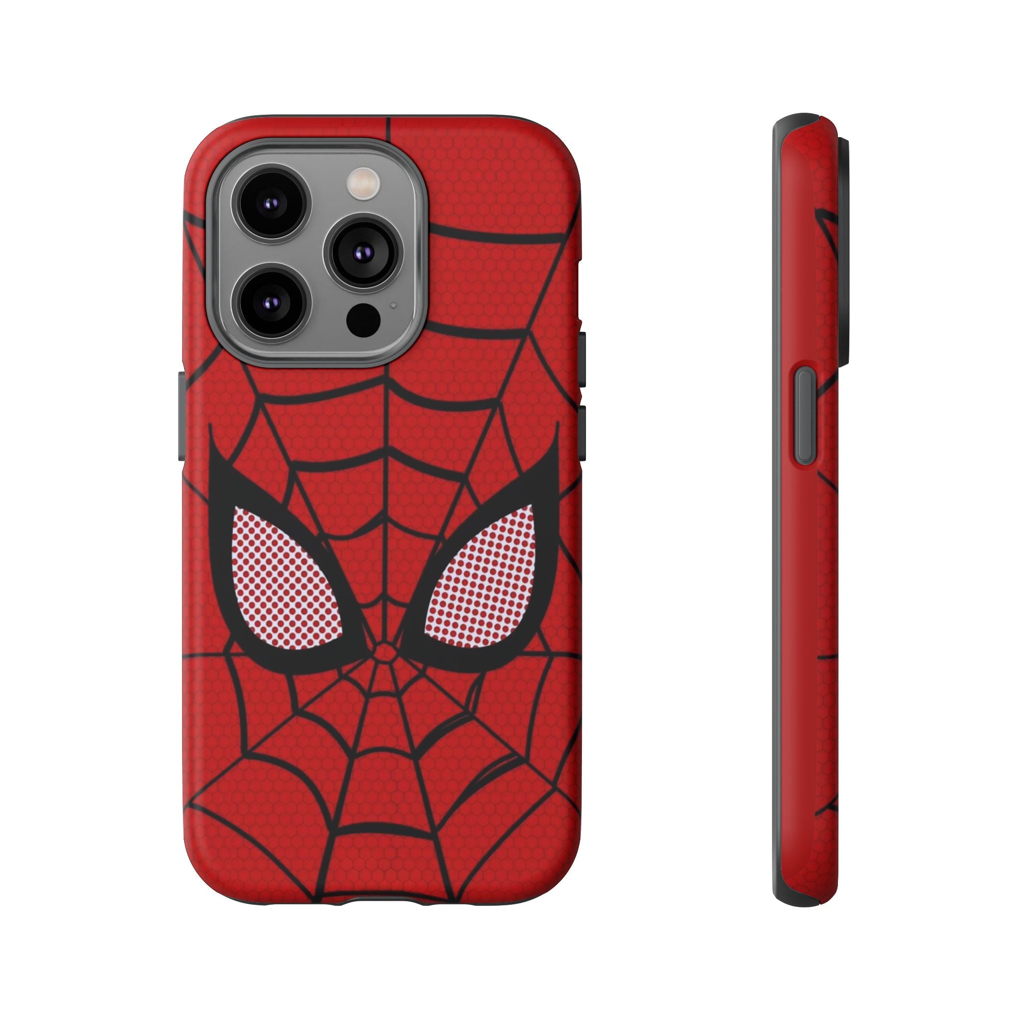 Scarlet Grid Mask Premium Tough Shining Phone Case (Double Layer) Available For All iPhone Models