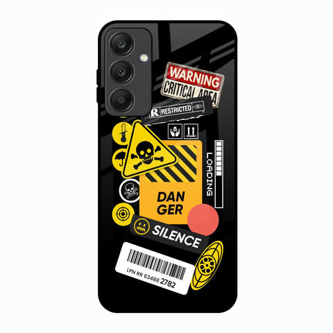 Danger Signs Glossy Case for Samsung Galaxy A25 5G