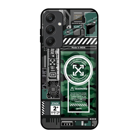 Green Camo Circuit Glossy Case for Samsung Galaxy A25 5G
