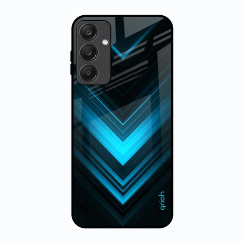 Vertical Blue Arrow Glossy Case For Samsung Galaxy A25 5G