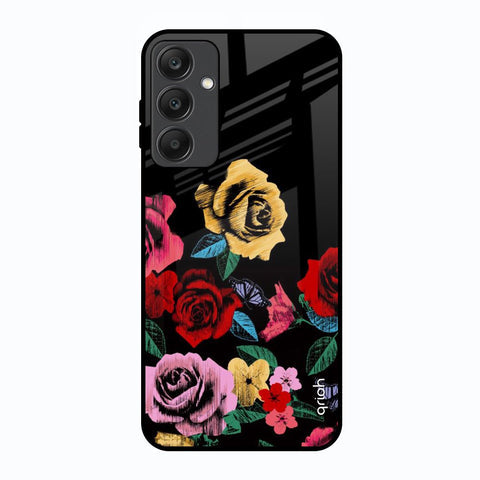 Floral Decorative Glossy Case For Samsung Galaxy A25 5G