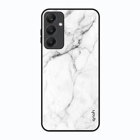 Modern White Marble Glossy Case for Samsung Galaxy A25 5G