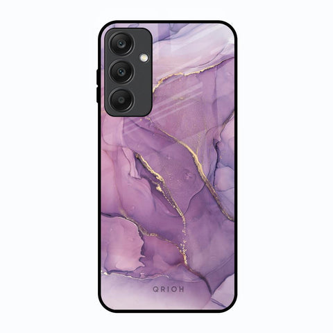 Purple Gold Marble Glossy Case for Samsung Galaxy A25 5G
