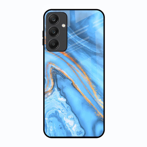 Vibrant Blue Marble Glossy Case for Samsung Galaxy A25 5G