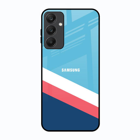 Pink & White Stripes Glossy Case For Samsung Galaxy A25 5G