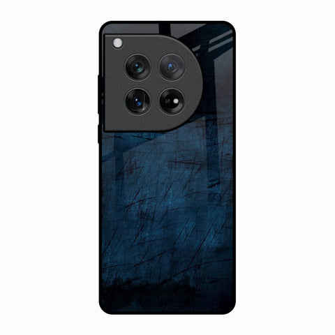 Dark Blue Grunge Glossy Case for Oneplus 12
