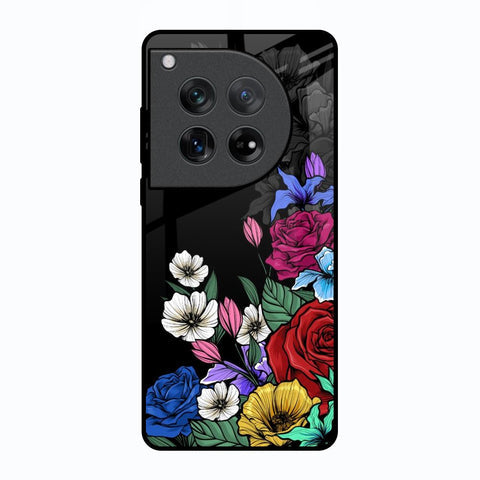 Rose Flower Bunch Art Glossy Case for Oneplus 12