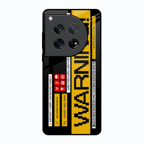 Aircraft Warning Glossy Case for Oneplus 12