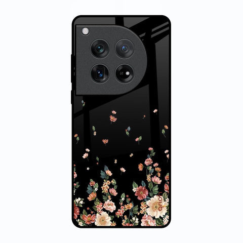 Floating Floral Print Glossy Case for Oneplus 12