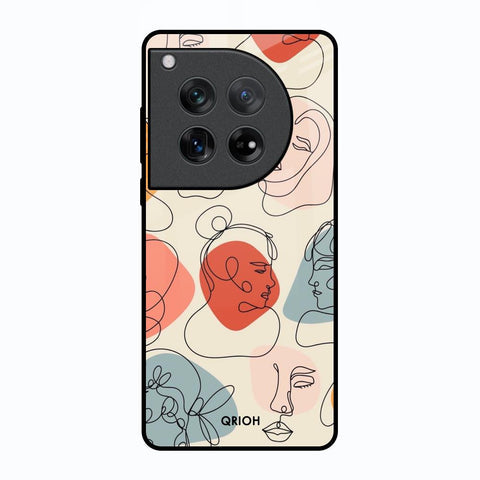 Abstract Faces Glossy Case for Oneplus 12