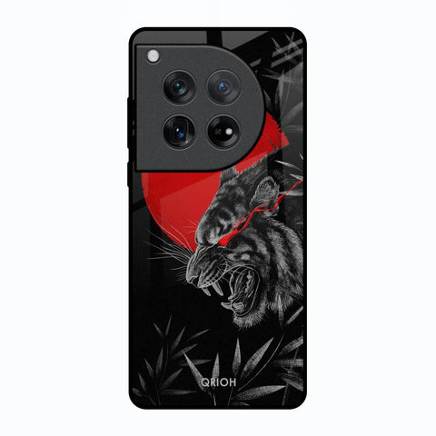 Red Moon Tiger Glossy Case for Oneplus 12